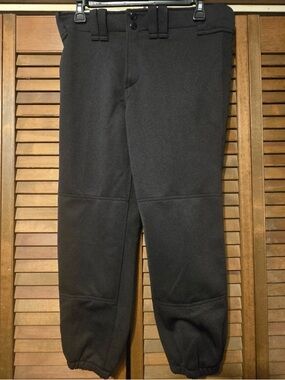 New Mizuno Women’s Softball Pants – Size Medium – Black – Elastic Bottom